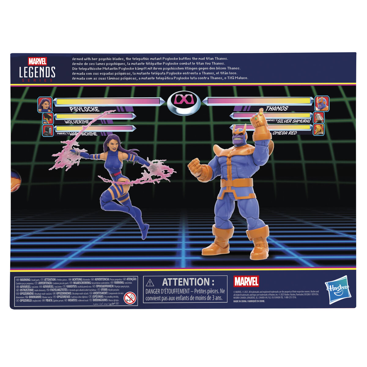 Marvel Legends Gameverse Psylocke vs Thanos pack 2 figures 15cm - Image 11