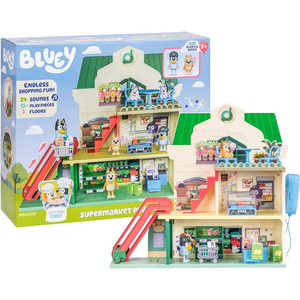 Bluey supermarket playset + figures - Image 4