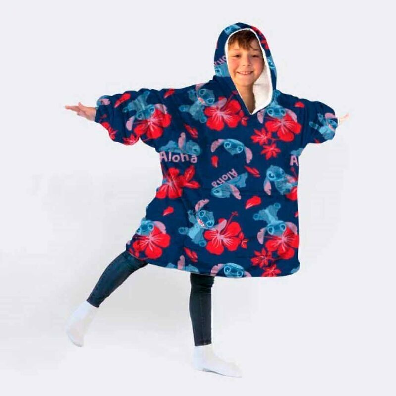 Disney Stitch oversize sweatshirt coat kids coral - Image 2
