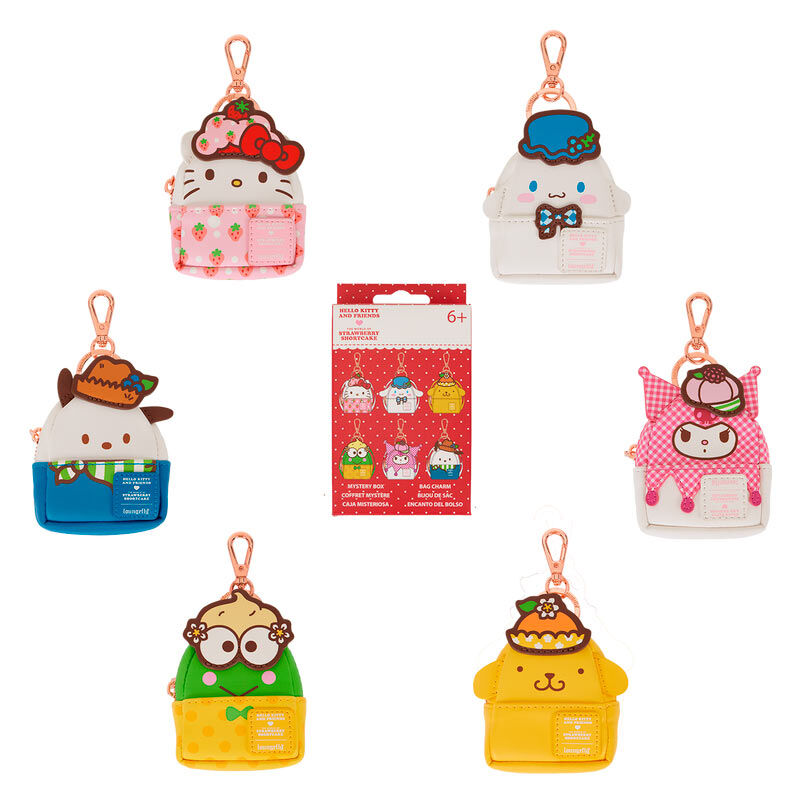 Loungefly Hello Kitty & Friends x Strawberry Shortcake Scented assorted Mystery mini backpack keychain