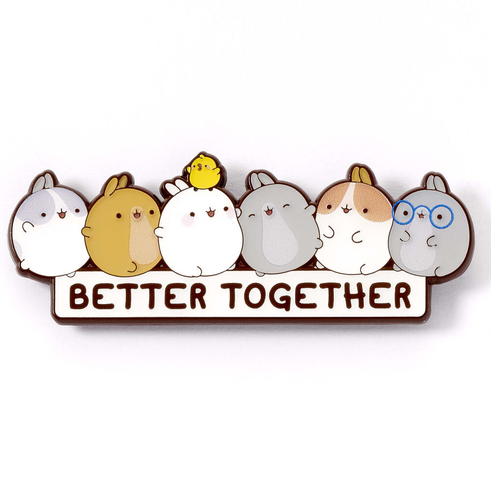 Molang Better Together Pin badge - Image 3