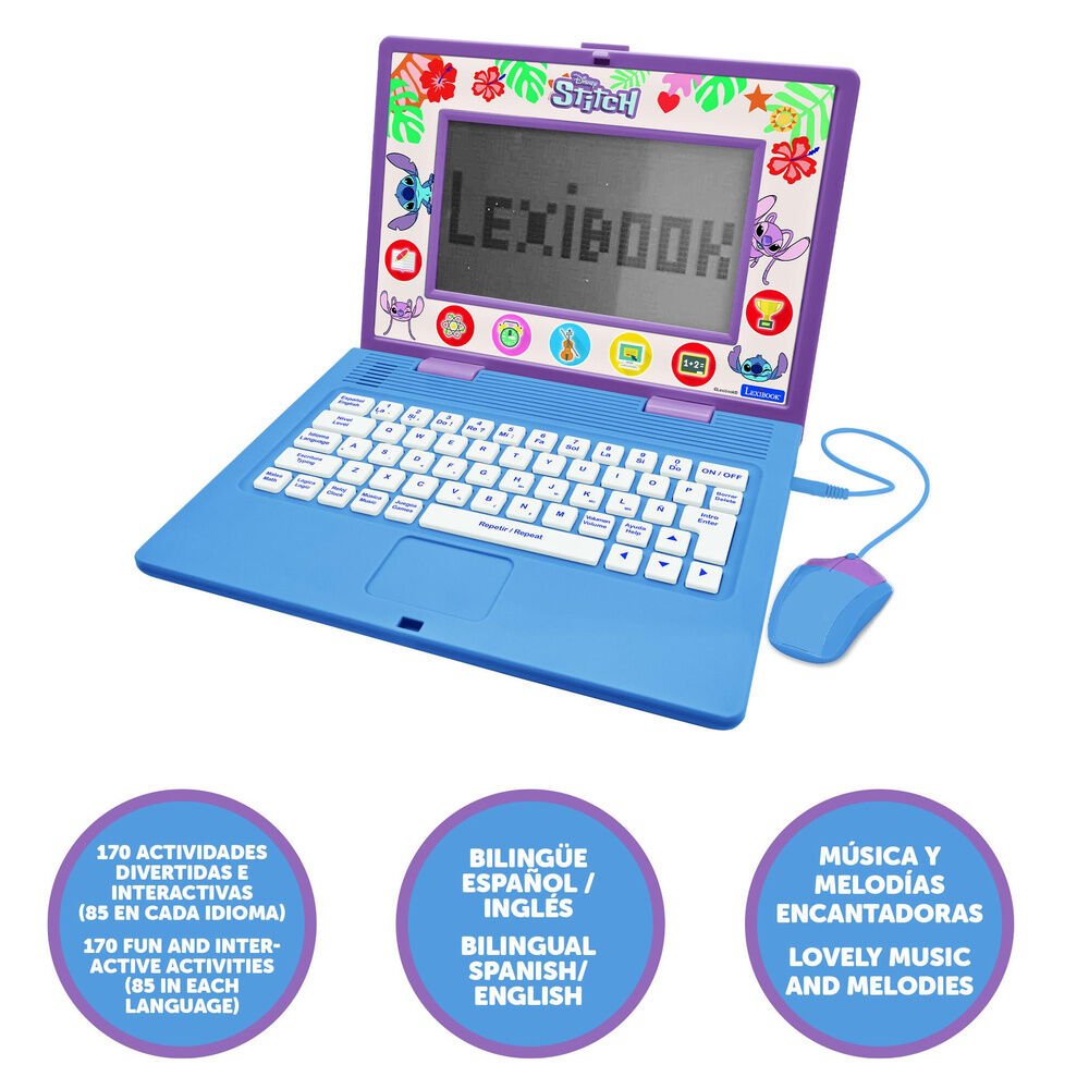 Disney Stitch Bilingual Educational Laptop - Image 2
