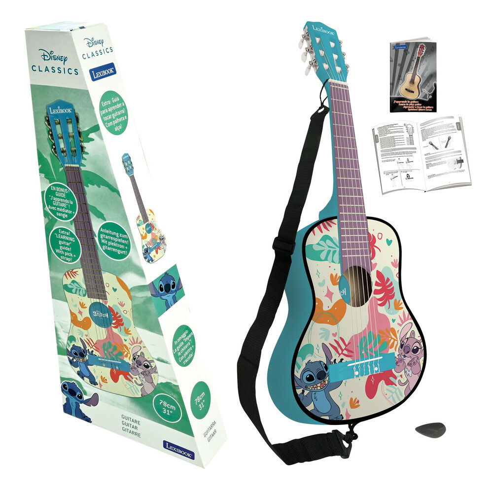 Disney Stitch wood guitar - Image 2
