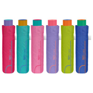 Manual folding plain color umbrella assorted 54cm