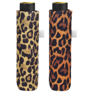 Manual folding leopard umbrella assorted 54cm