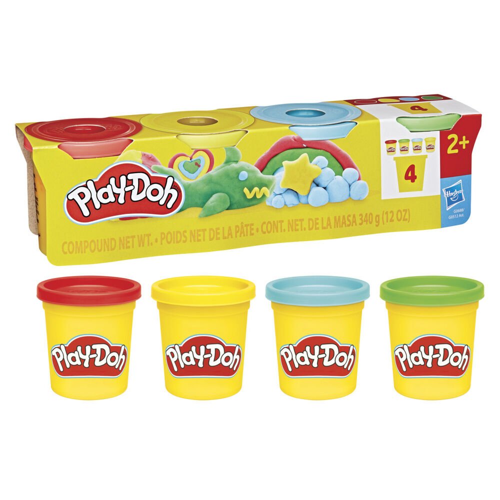 Play-Doh Classic assorted Set 4 pots of modelling clay