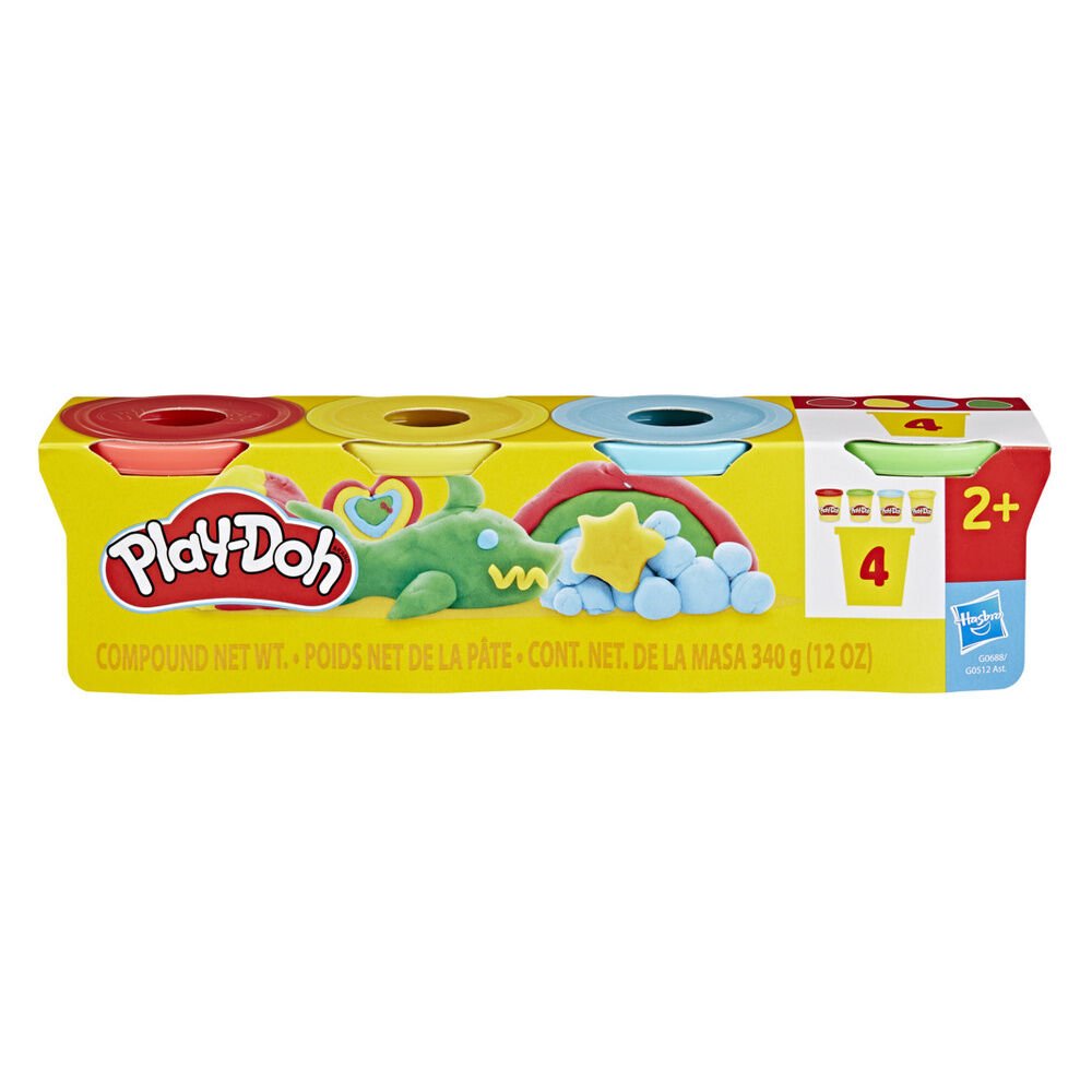 Play-Doh Classic assorted Set 4 pots of modelling clay - Image 2