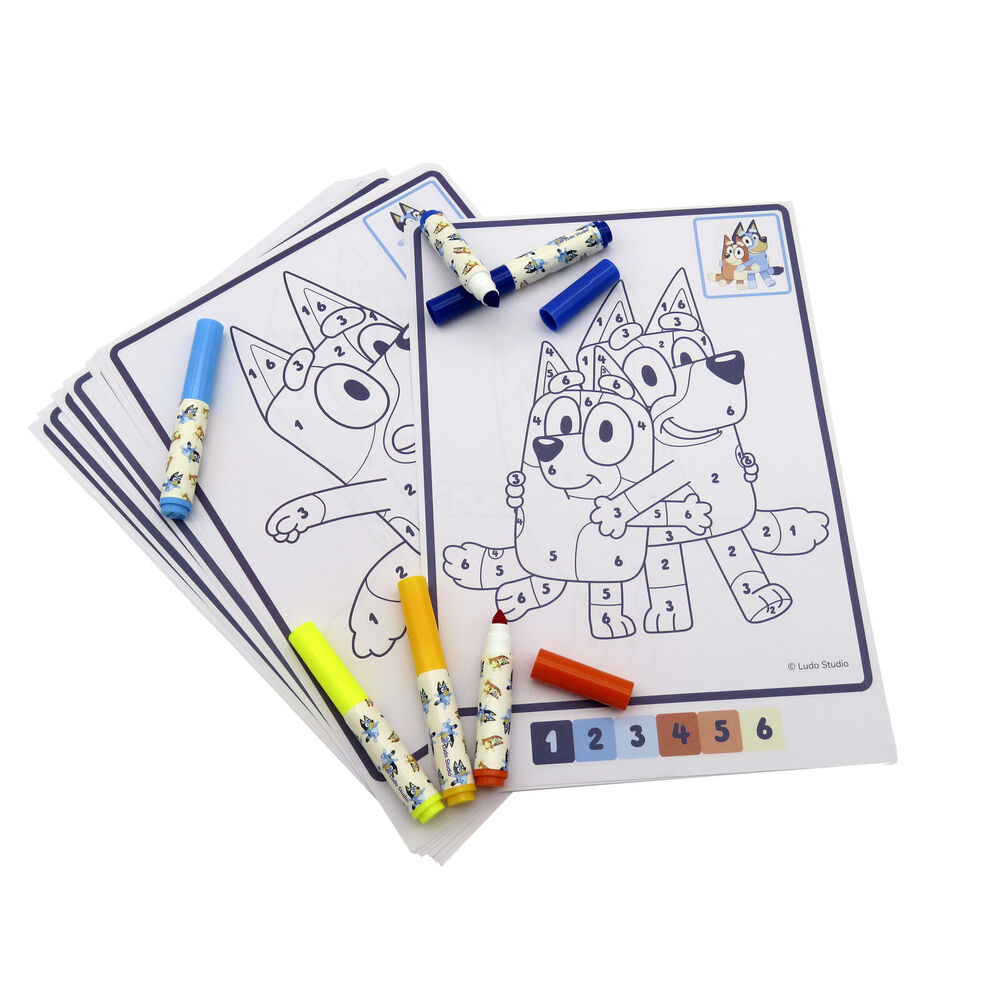Bluey Colouring numbers set - Image 2