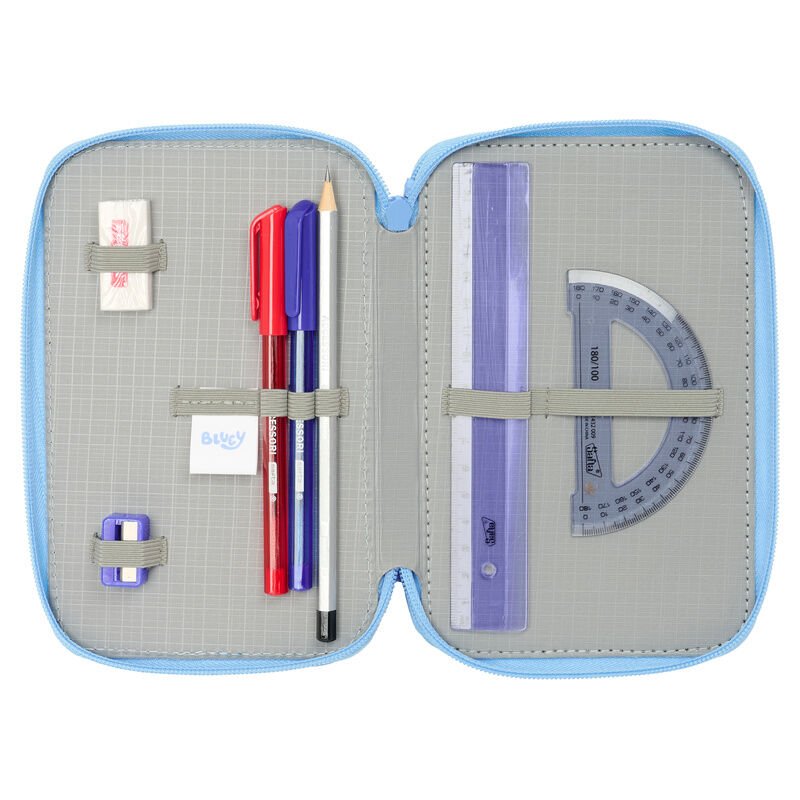 Bluey Lets Play triple pencil case 37pcs - Image 4