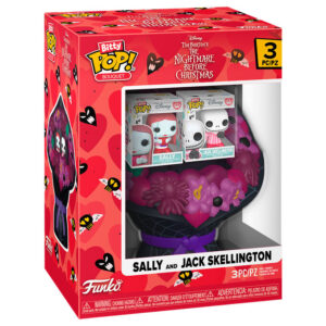 Bitty POP Bouquet figure Disney Nightmare Before Christmas Sally And Jack Skellington Valentines day