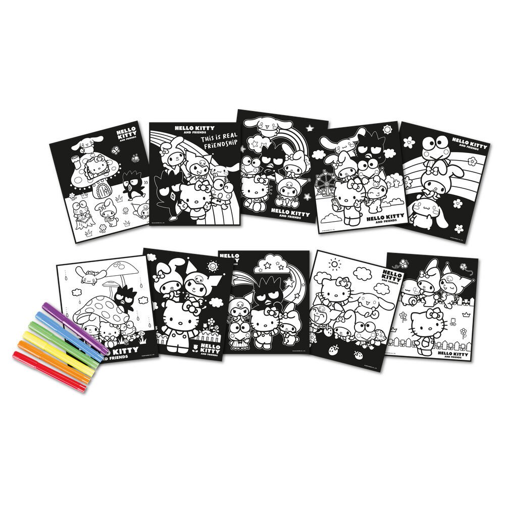 Hello Kitty and Friends Notebook + markers - Image 2