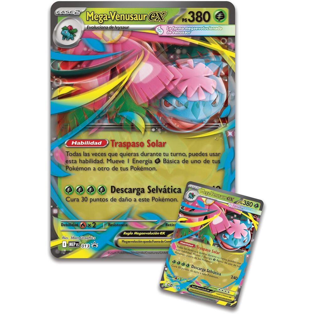 Latin American Pokemon Premium Mega-Venusaur collectible card game case - Image 3