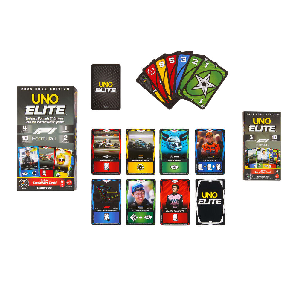 UNO Elite F1 Booster Pack card game - Image 3
