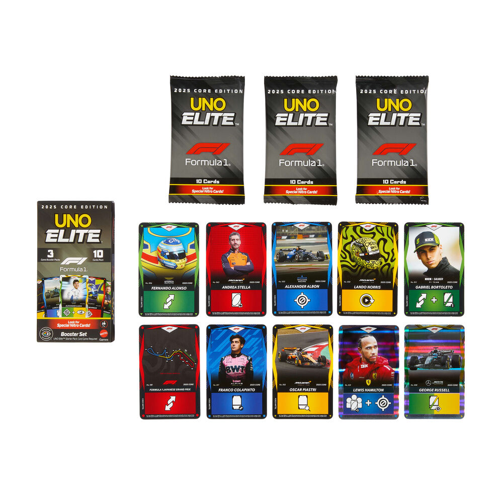UNO Elite F1 Booster Pack card game - Image 4