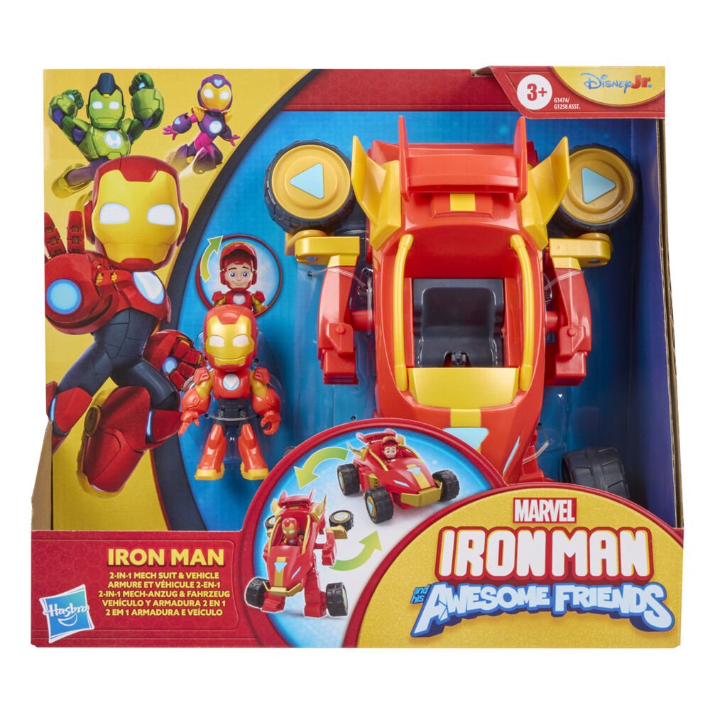 Marvel Iron Man And His Awesome Friends figure + vehicle - Image 2