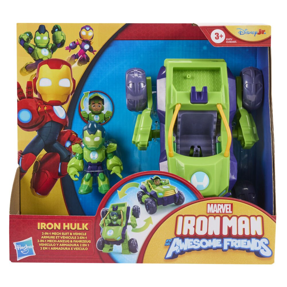 Marvel Iron Man And His Awesome Friends Hulk figure + vehicle - Image 2