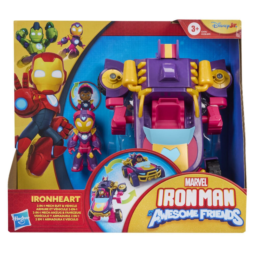 Marvel Iron Man And His Awesome Friends Iron Hear figure + vehicle - Image 2