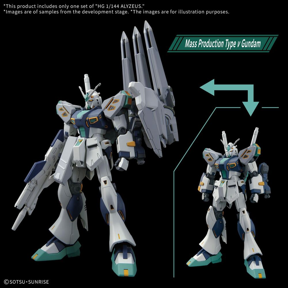 Gundam MSG: Hathaway: The Sorcery of Nymph Circe HG 1/144 Alyzeus model kit 25cm - Image 3