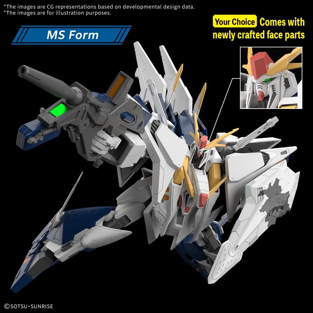 Gundam MSG: Hathaway: The Sorcery of Nymph Circe HG 1/144 XI Gundam Hathaway Nymph model kit - Image 2