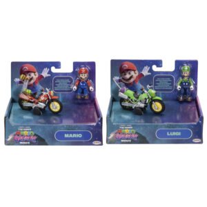 Super Mario Bros - Super Mario Galaxy Movie Mario & Luigi assorted figure + vehicle