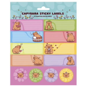Capybara adhesive labels