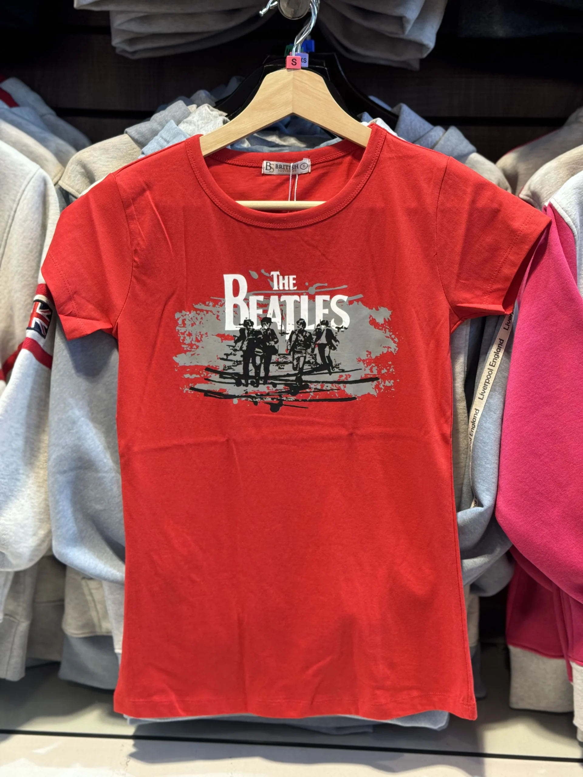 Red The Beatles Skinny T-Shirt