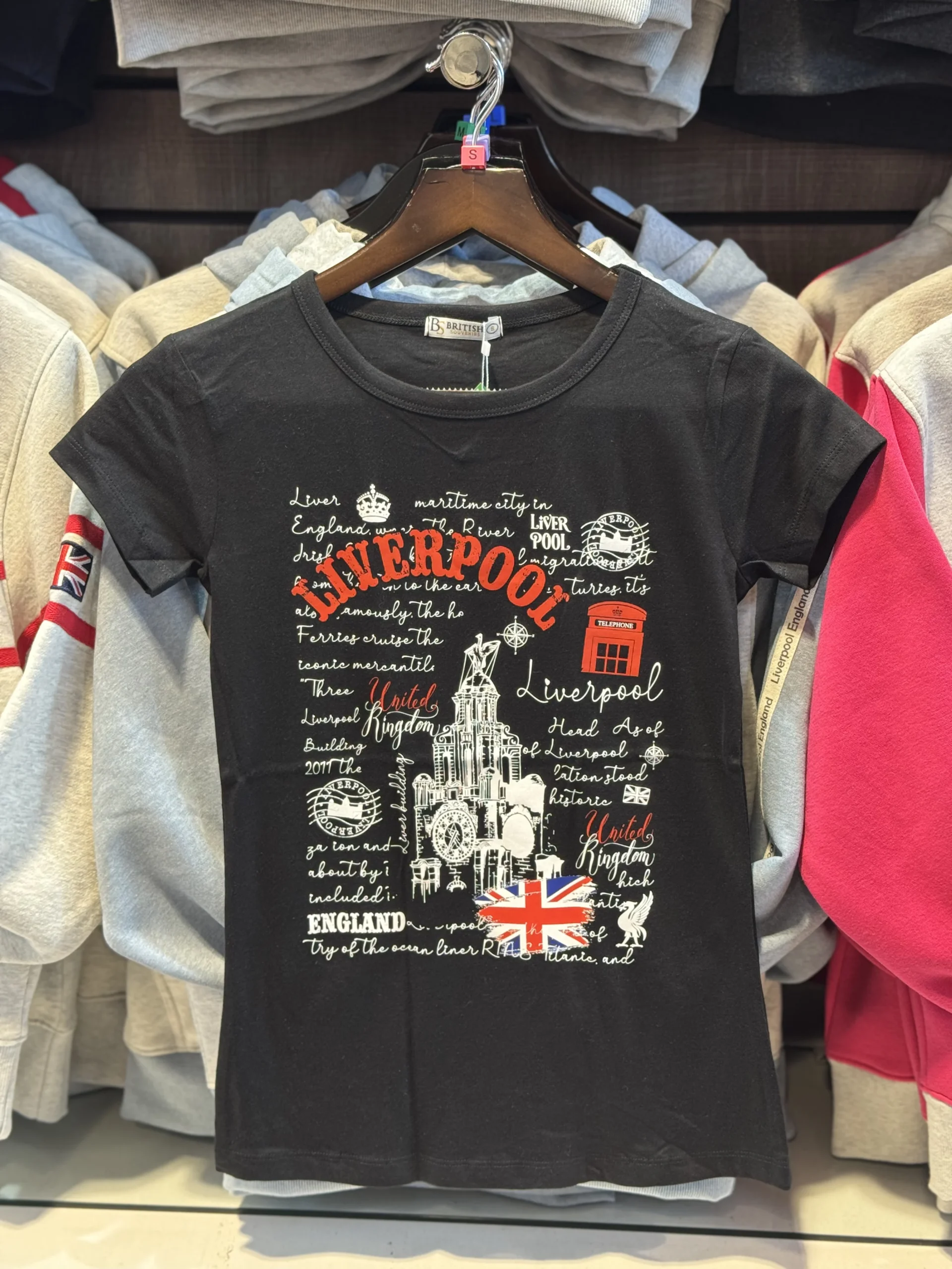 Black Liverpool Street Skinny T-Shirt