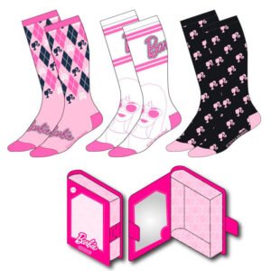 Barbie pack 3 adult socks