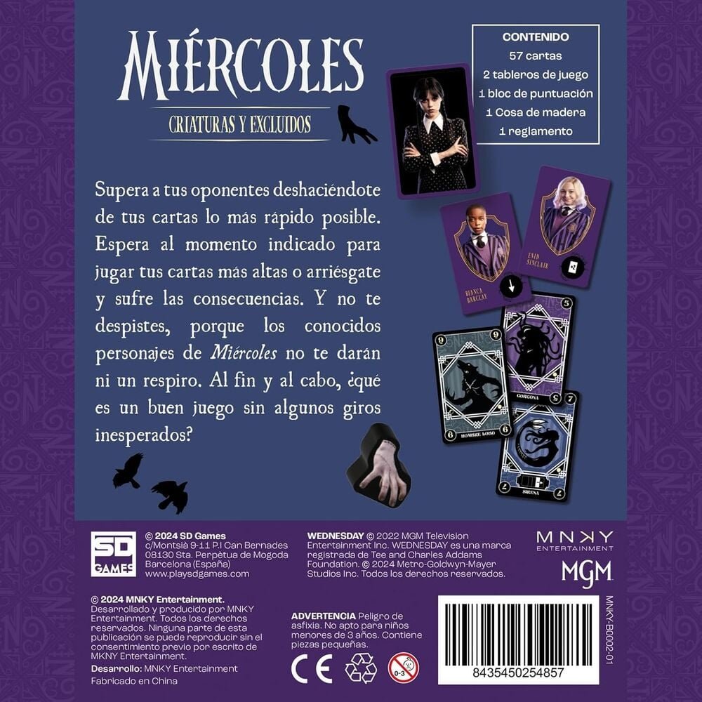 Spanish Wednesday Creatures and Excluded card game - Image 4