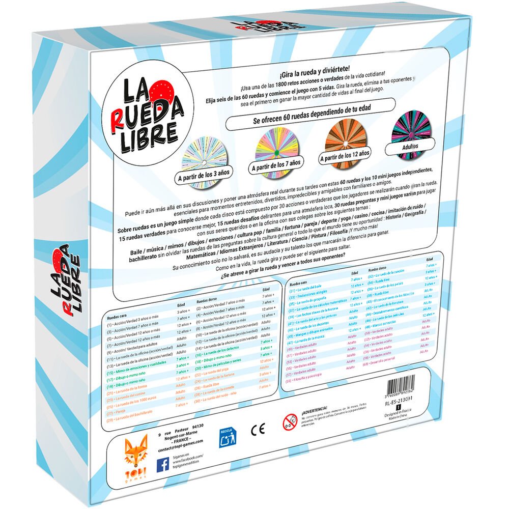 Juego de mesa La Rueda Libre español - Image 2
