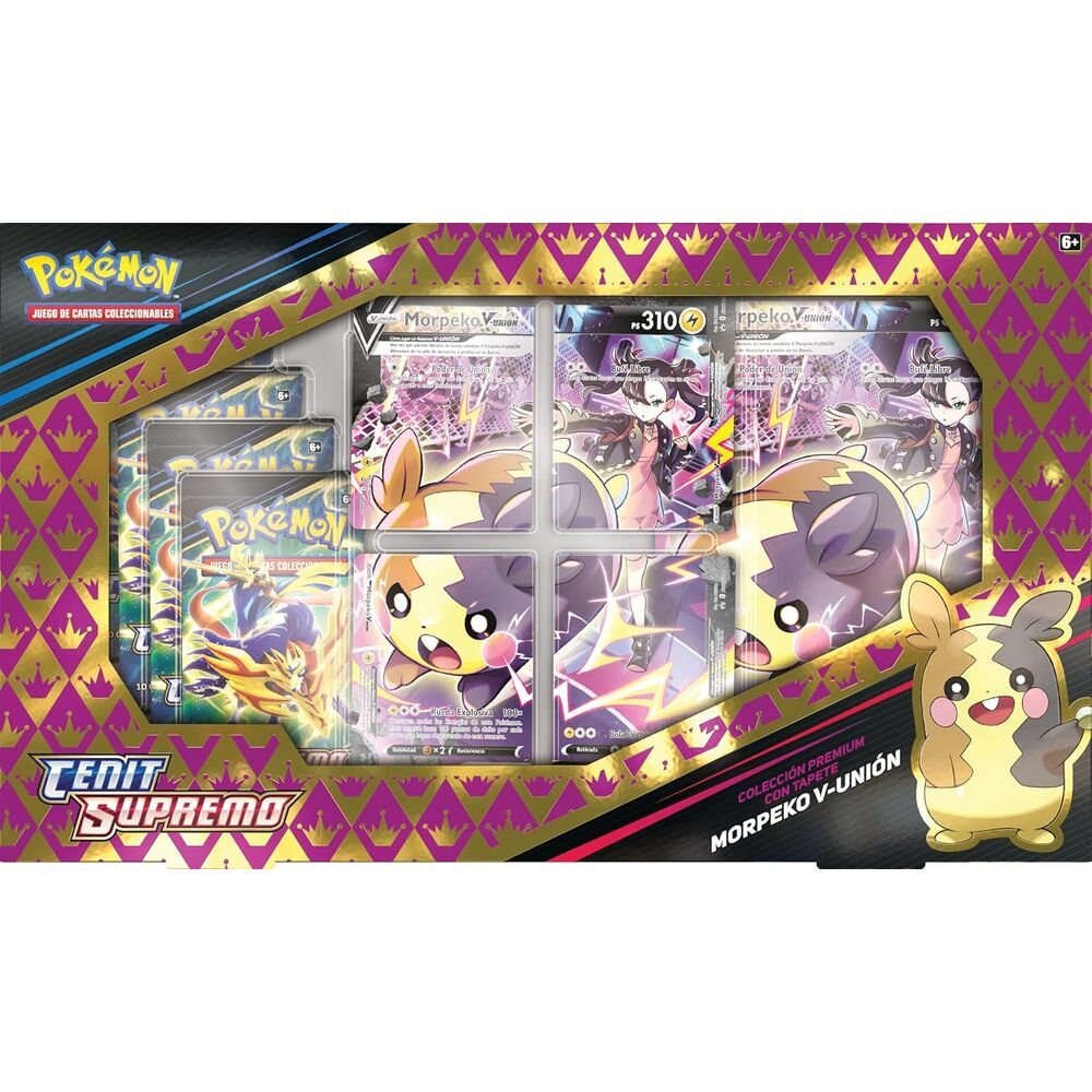 Spanish Pokemon Morpecko V Union Trading Card Game box - Image 2