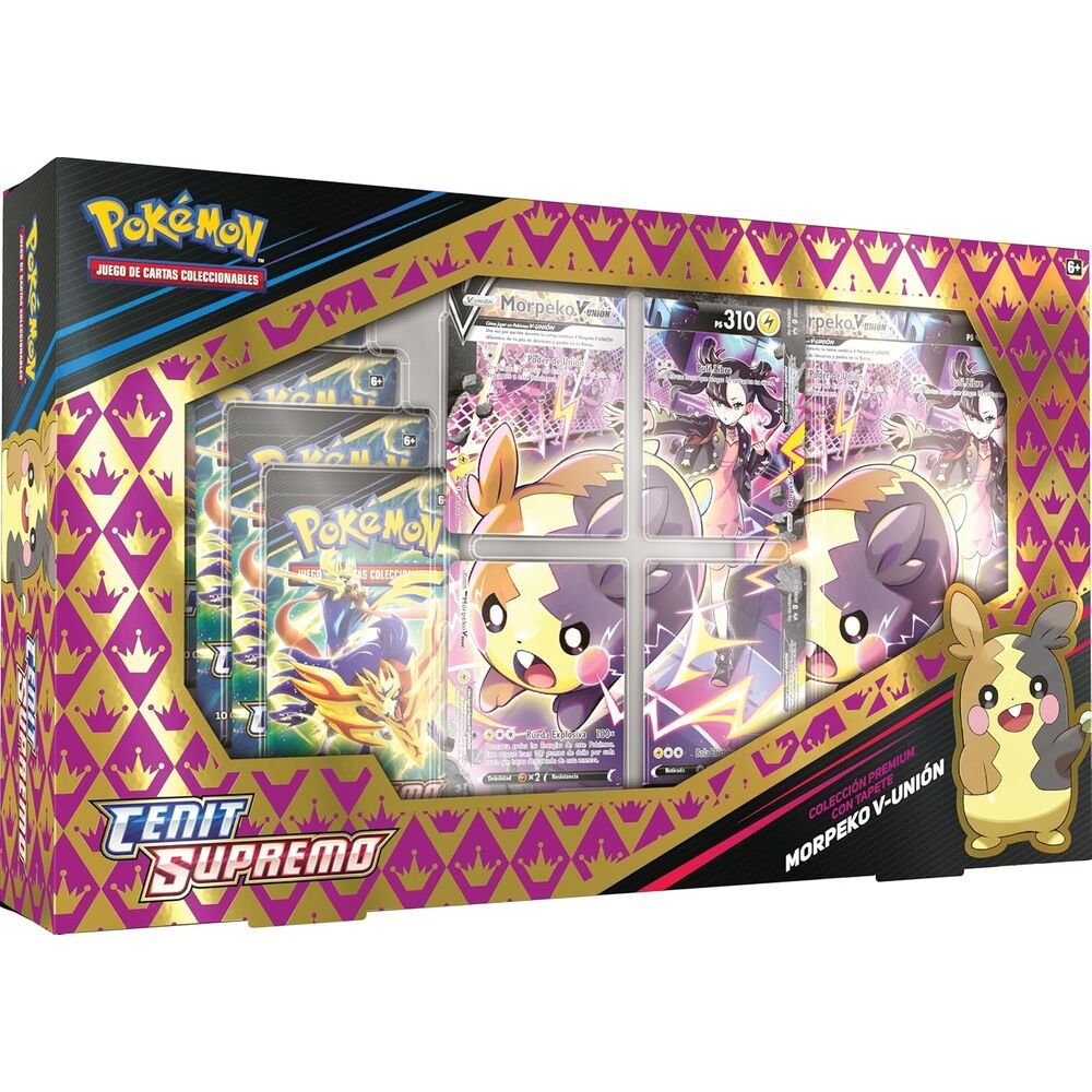 Spanish Pokemon Morpecko V Union Trading Card Game box - Image 3