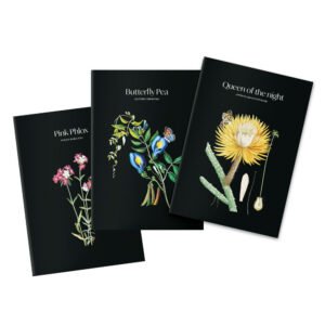 Sleepless Garden pack of 3 A5 notebooks