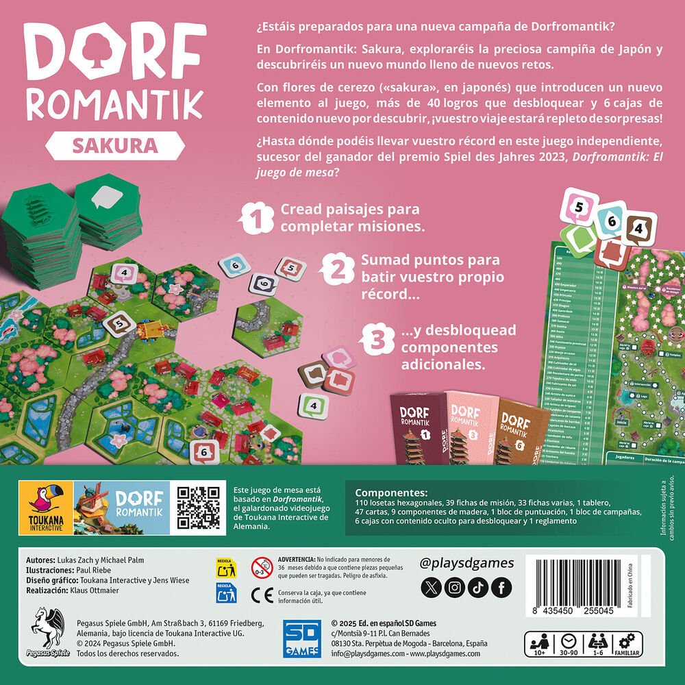 Spanish Dorfromantik Sakura board game - Image 3