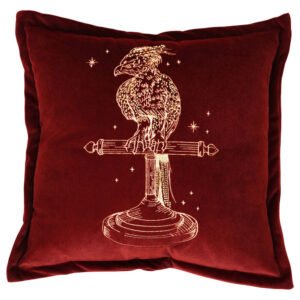 Harry Potter Fawkes velvet cushion