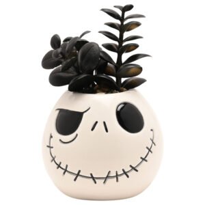 Disney Nightmare Before Christmas Jack planter with faux plant
