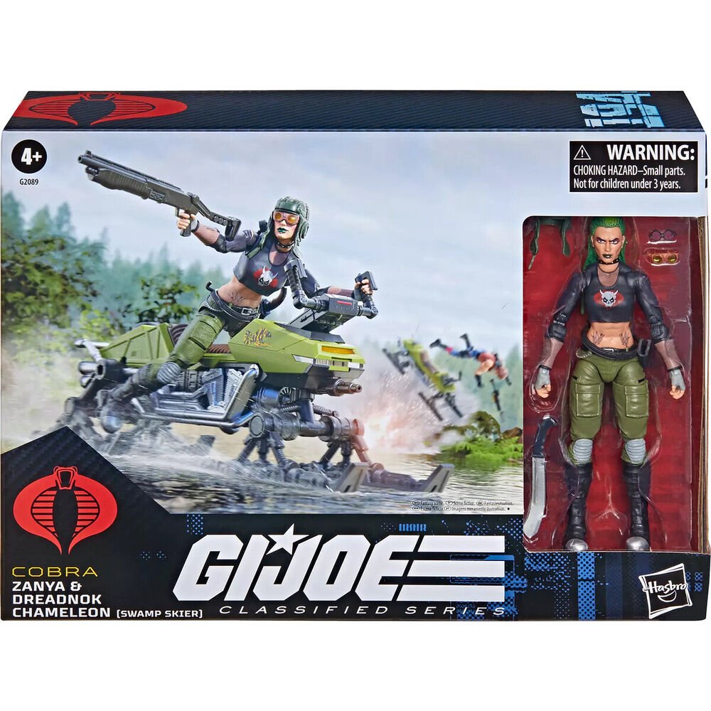 G.I. Joe Classified Series Cobra Zanya and Dreadnok Chameleon figure 15cm