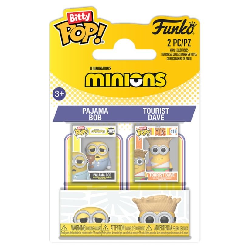 Bitty POP pack 2 figures Minions Bob & Dave