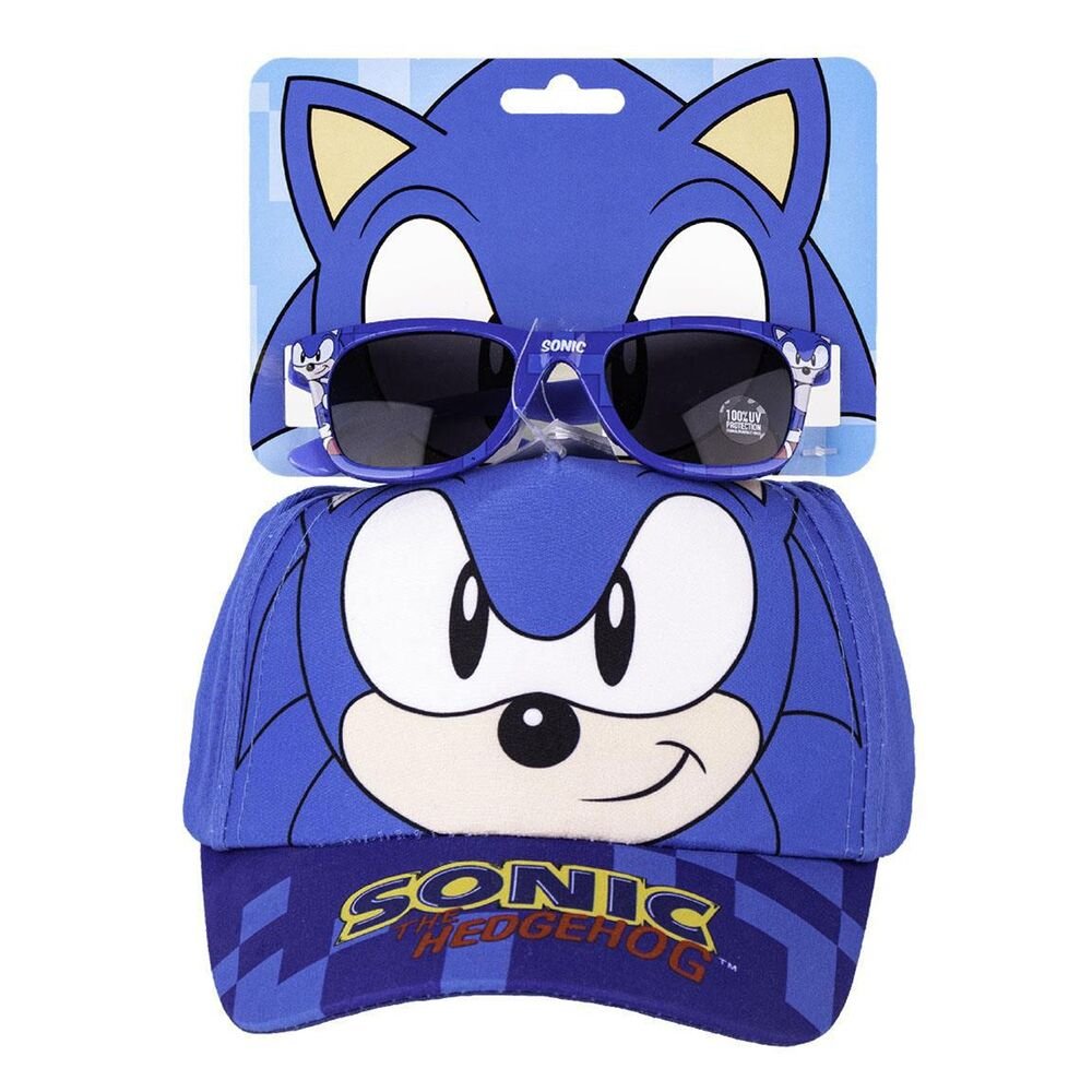 Sonic The Hedgehog set cap + sunglasses