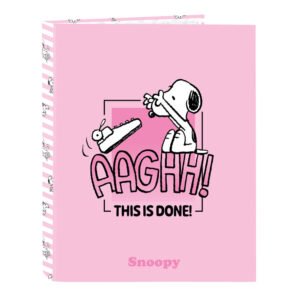 Snoopy A4 cardboard 4 rings binder