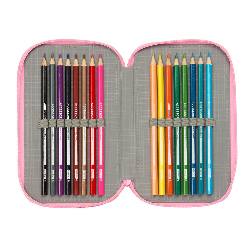 Gabby's Dollhouse triple pencil case 37pcs - Image 5