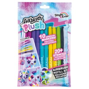 Airbrush Plush Airbrush refill 10 washable markers