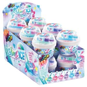 Slime ice assorted aromatic ice-cream tub