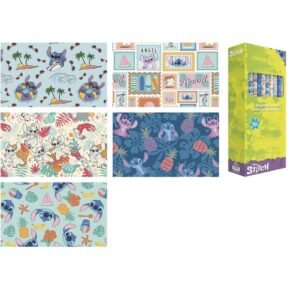 Disney Stitch Waves assorted wrapping paper