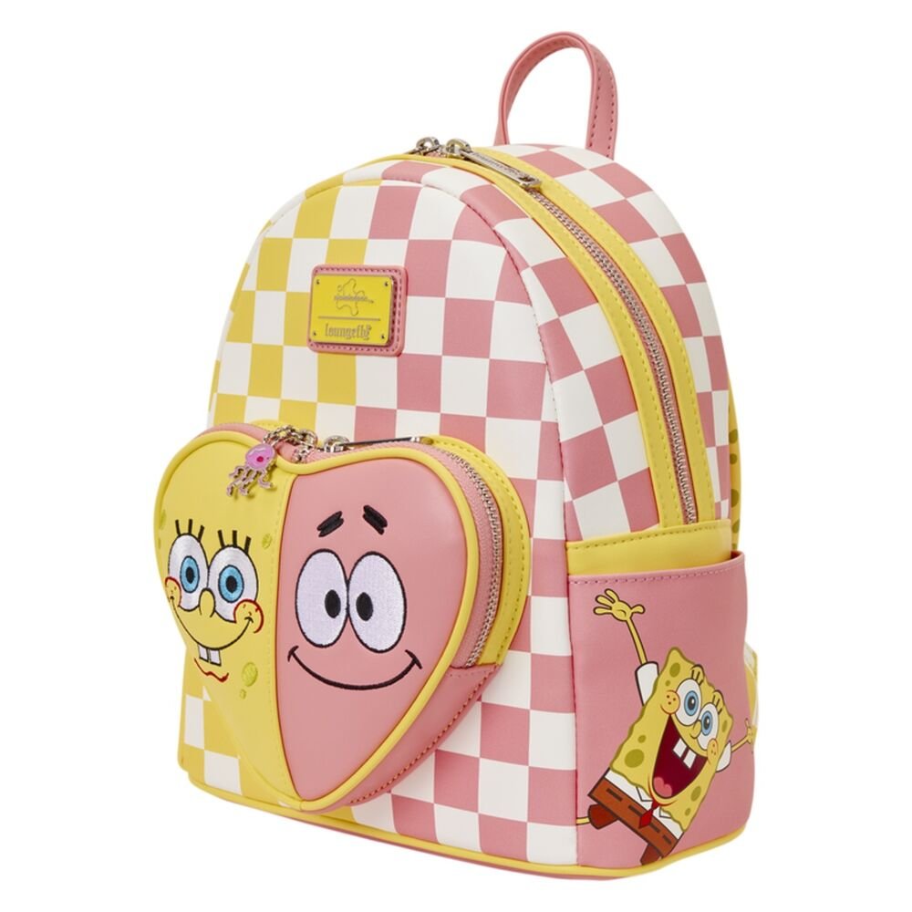 Loungefly SpongeBob SquarePants & Patrick Star Checkered backpack 26cm - Image 2