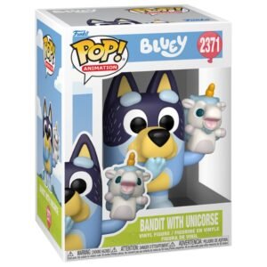 POP figure Bluey Bandit with Unicourse