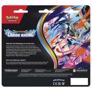 English Pokemon Megaevolution Chaos Rising pack of card games 3 envelopes