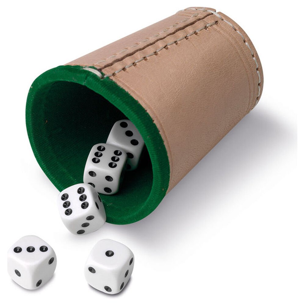Leather Dicecup and 5 Dots dice - Image 2
