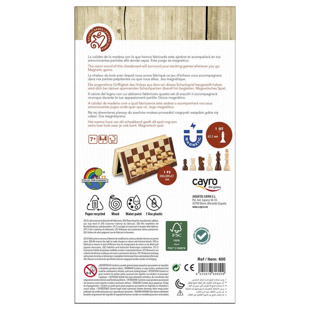 Inlaid Magnetic Chess set - Image 4
