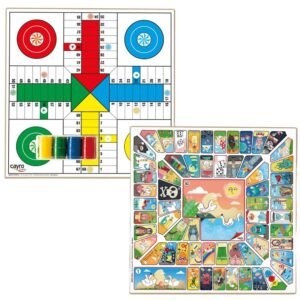 Parcheesi & Chess wooden board with accessories